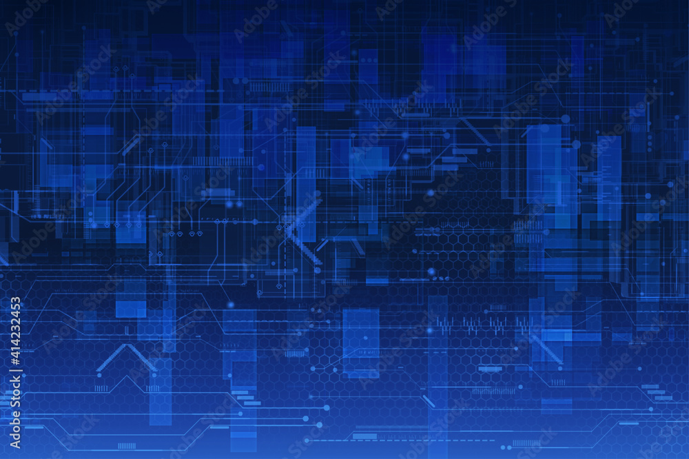 Digital circuit interface abstract technology background. Digital circuit interface abstract technology background.
