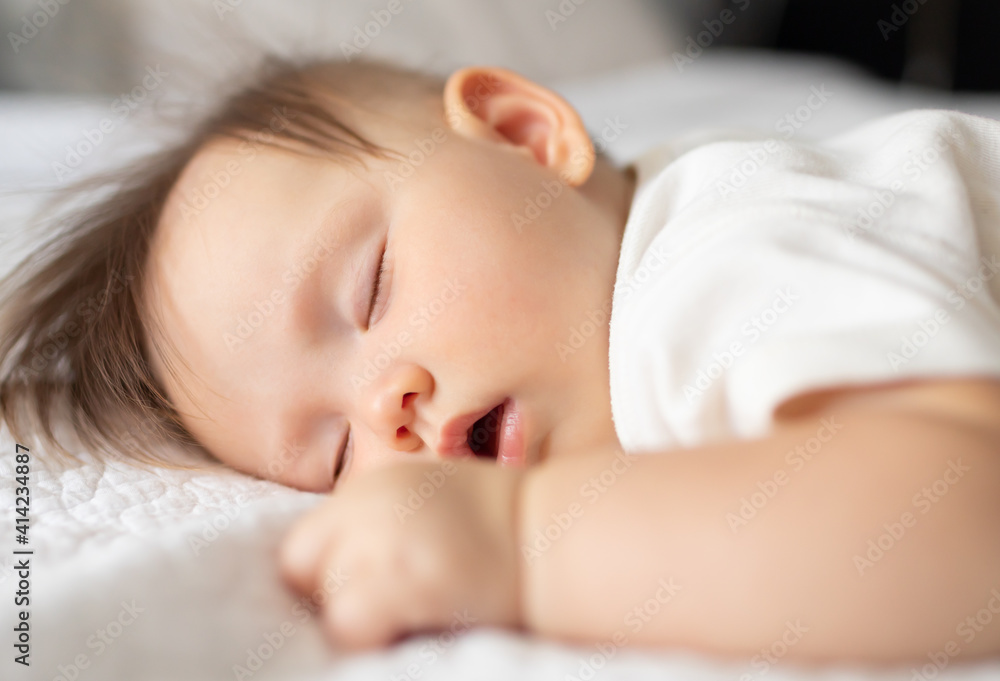 Portrait of baby girl sleeping Portrait of baby girl sleeping