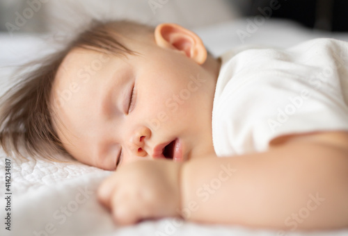 Portrait of baby girl sleeping 