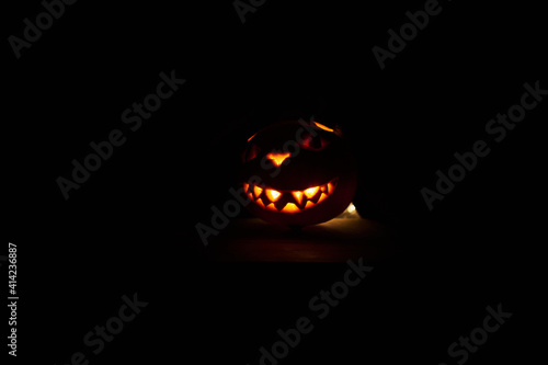a Halloween pumpkin