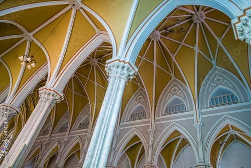Canada, New Brunswick, Miramichi. Interior of St. Michael's Basilica.