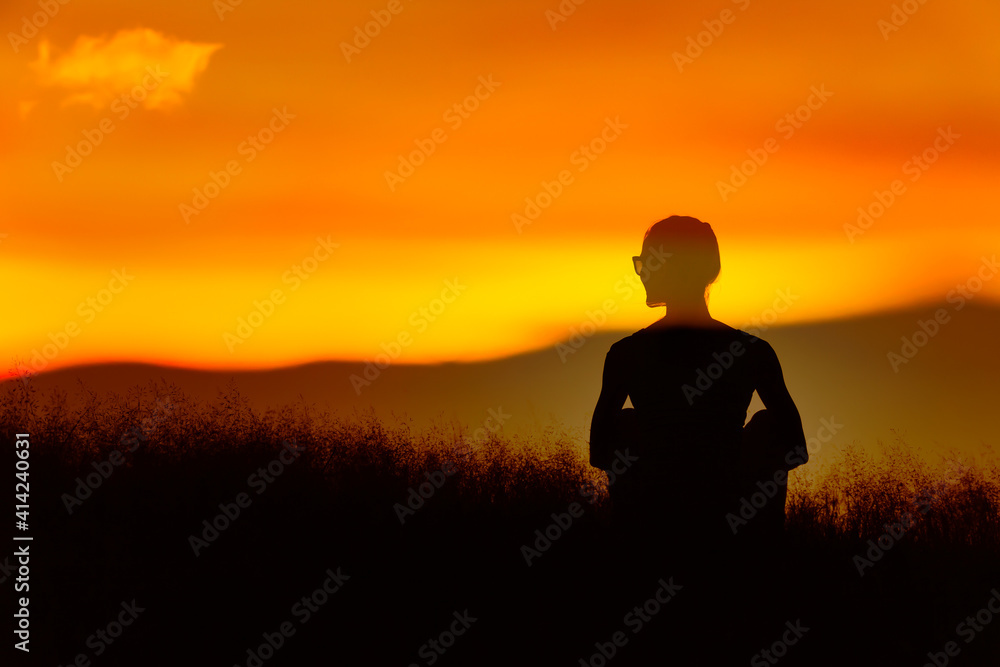 young woman relaxing in beautiful nature setting. young woman relaxing in beautiful nature setting.