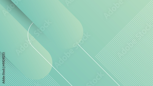 Abstract Modern Background with Memphis Element and Blue Gradient Color