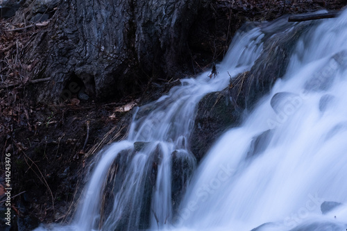 waterfall in the mountains