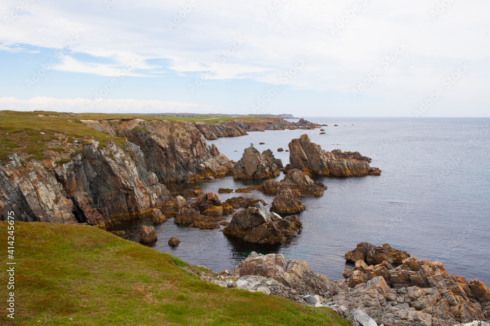 Avalon Peninsula, Coastline of Dungeon National Park, Bonavista, Newfoundland, Canada