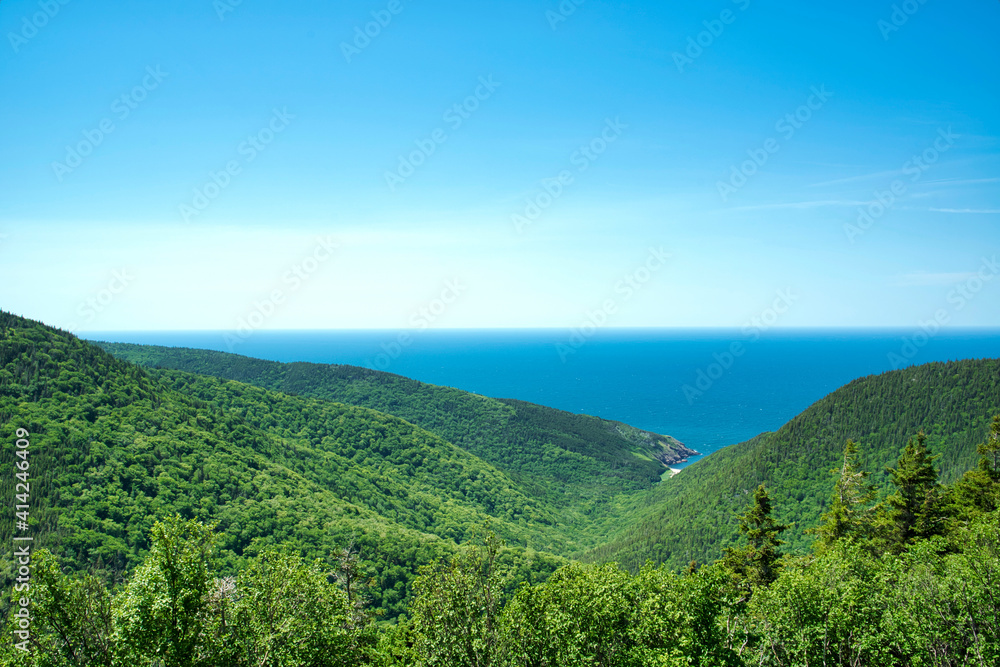 Fototapeta premium Canada, Nova Scotia. Cape Breton Highlands National Park