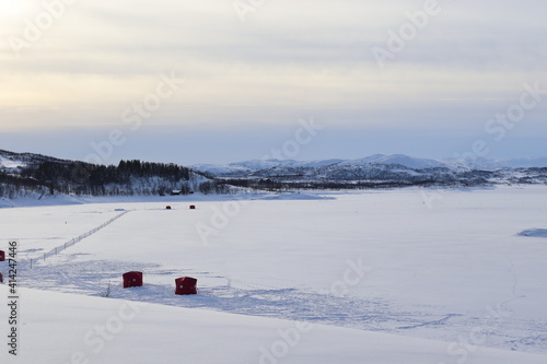 ski resort in winter