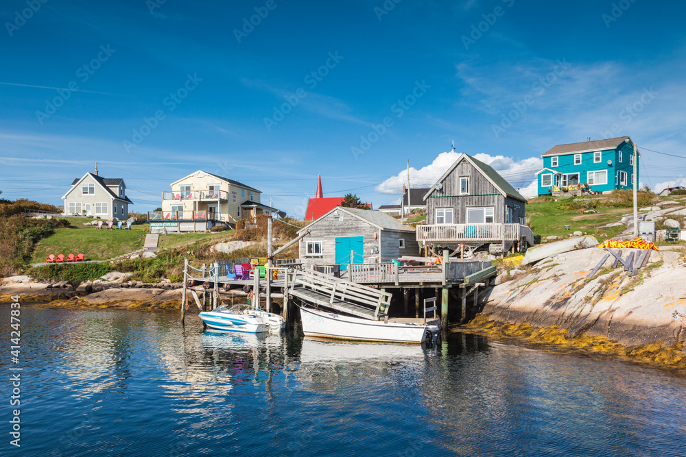 Canada, Nova Scotia, Peggy's Cove. Fishing village on the Atlantic Coast. Canada, Nova Scotia, Peggy's Cove. Fishing village on the Atlantic Coast.
