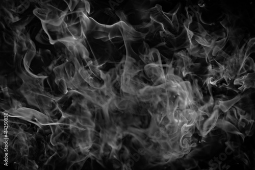 smoke on black background