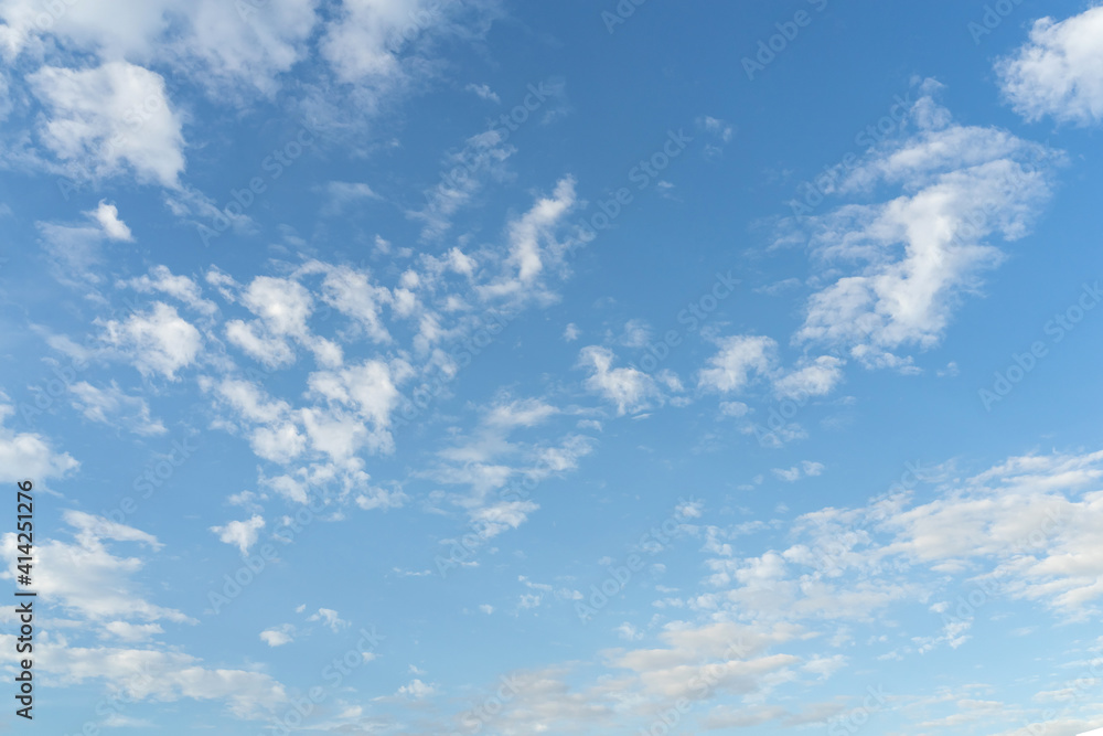 Blue sky and clouds with copy space.
