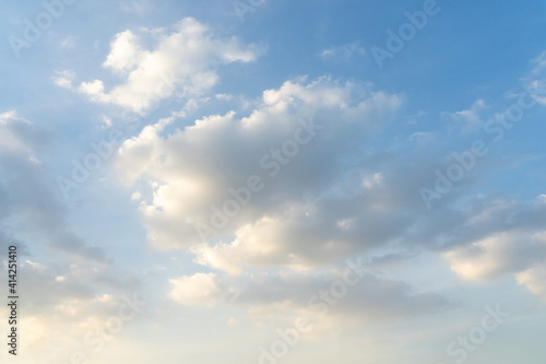 Fototapeta Naklejka Na Ścianę i Meble -  Blue sky with soft clouds background.