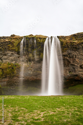 Seljalandsfoss waterfall at the Golden Circle of Iceland