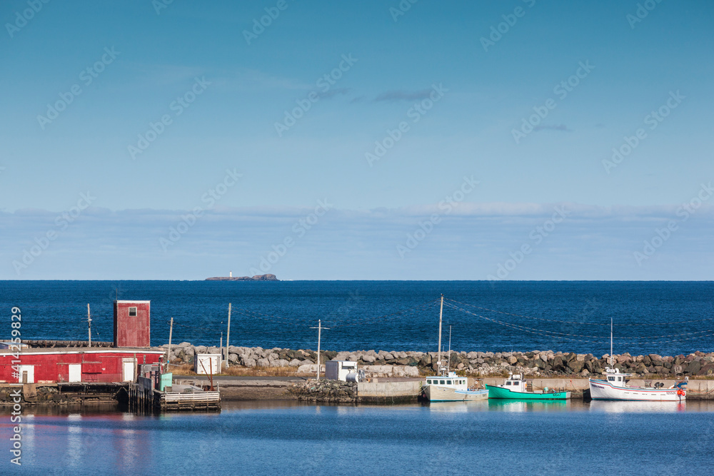 Canada, Nova Scotia, Port Morien. View of Morien Bay.
