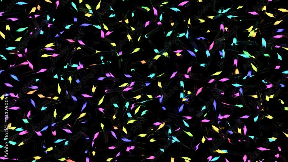 abstract looped 4k dark background with multicolored neon light runing on curved tubes. Bg for festive show or holiday events, exhibitions, festivals or concerts, music videos, VJ loop for night clubs abstract looped 4k dark background with multicolored neon light runing on curved tubes. Bg for festive show or holiday events, exhibitions, festivals or concerts, music videos, VJ loop for night clubs