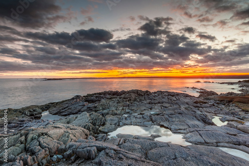 Canada, Nova Scotia, Louisbourg. View of the Atlantic Ocean. photo