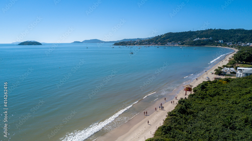Jurerê internacional beach in Brazil