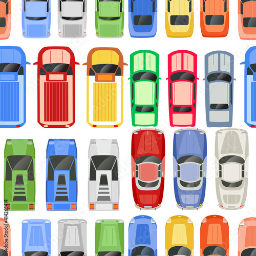 Retro Cars Seamless pattern retro auto design texture