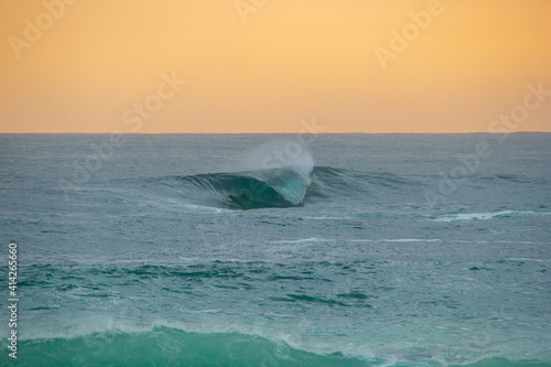secret wave on ipanema beach breaking lonely.