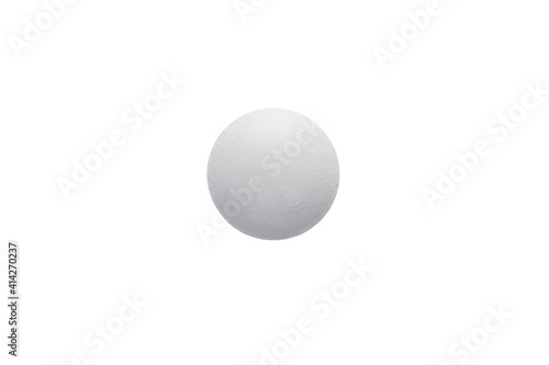 Close-up white Pill On White Background