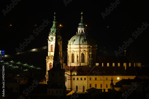 Saint Nicholas church, Mala Strana, Prague, Czech Republic.