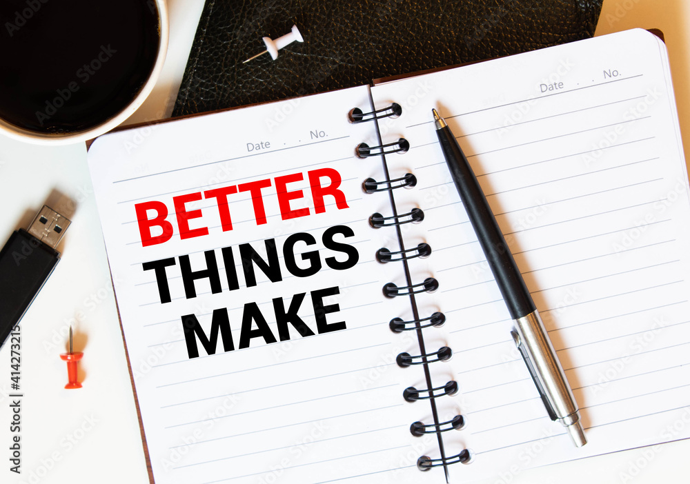 Word writing text Make Things Better. Business concept for Do something to Improve oneself Be the Change Act. Word writing text Make Things Better. Business concept for Do something to Improve oneself Be the Change Act.