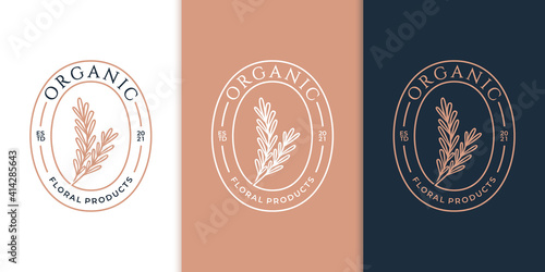 Emblem logo templates flower rose luxury beauty salon, fashion, skin care, cosmetic, yoga and spa products.