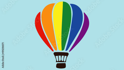Colorful hot air balloon