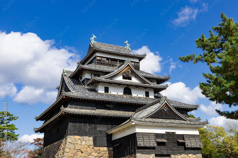 晴天の国宝松江城天守閣 島根県松江市 晴天の国宝松江城天守閣 島根県松江市