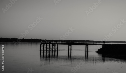 pier at sunset