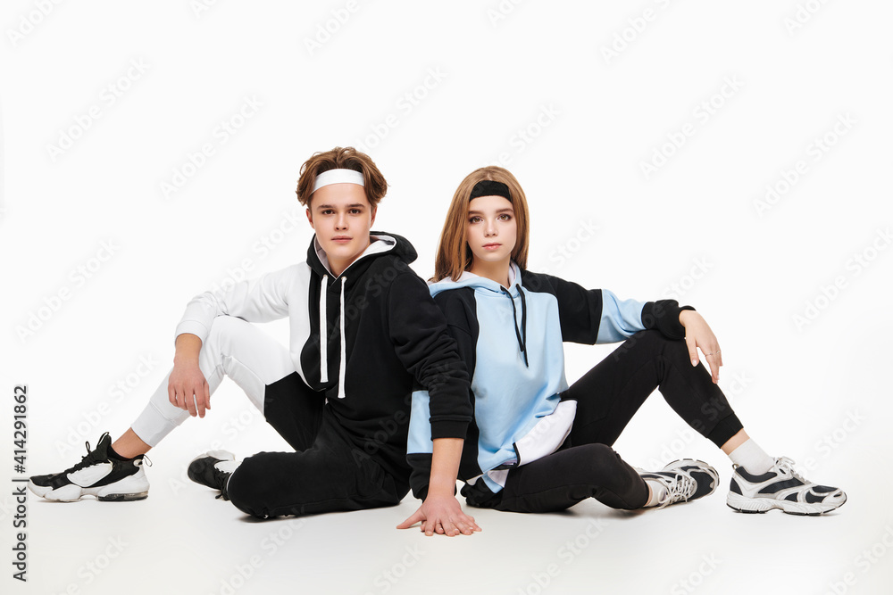 teenagers in sportswear