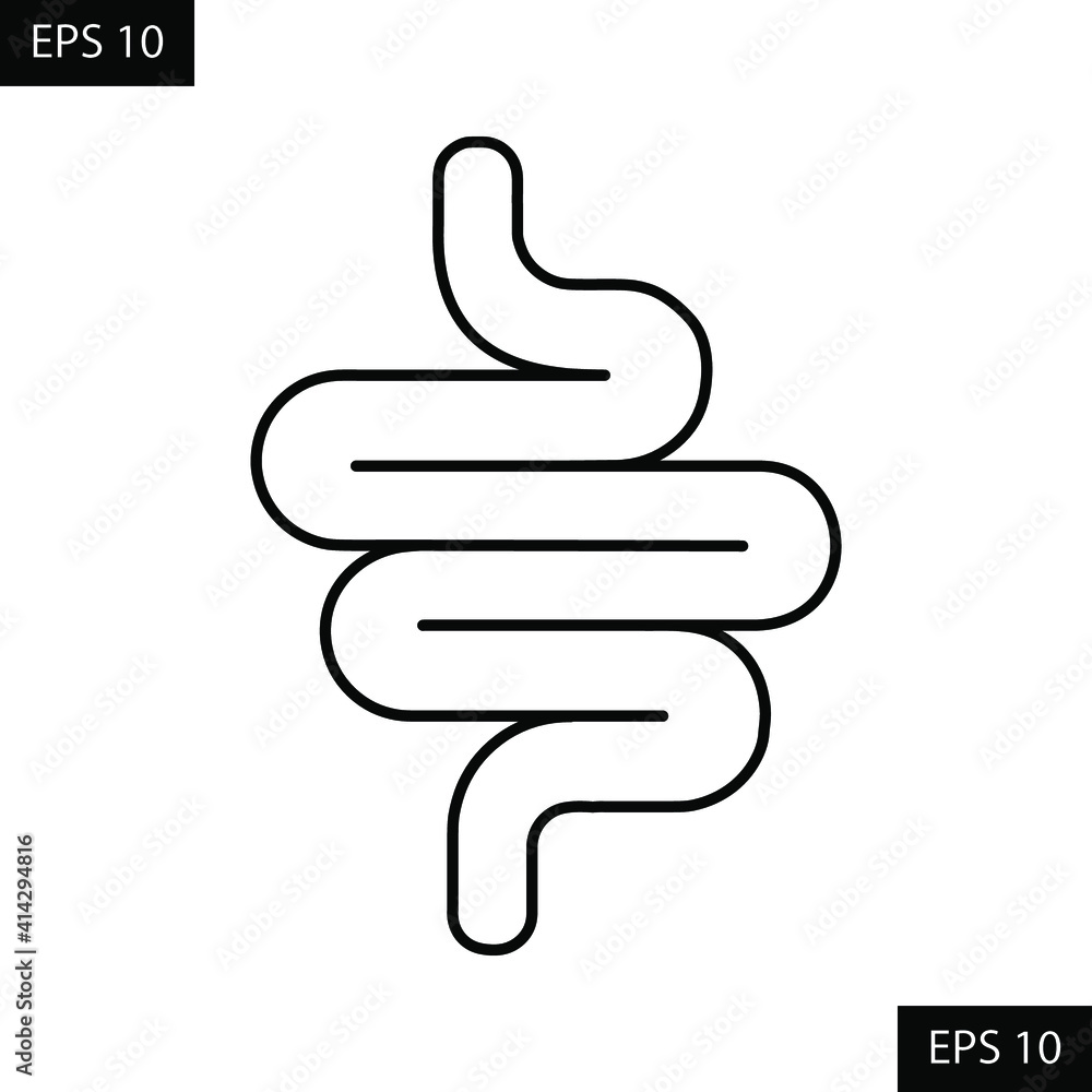 Gut constipation icon Gut constipation icon