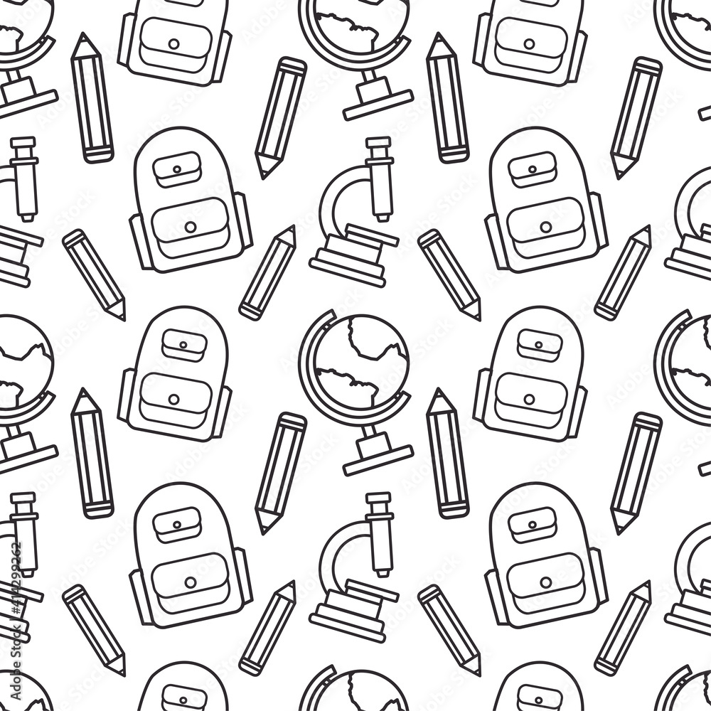 school theme seamless pattern vector illustration school theme seamless pattern vector illustration