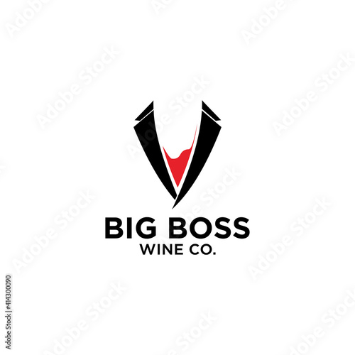 Boss wine logo design