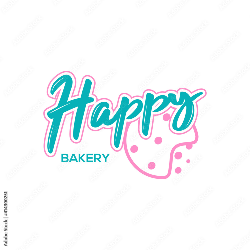 Happy Bakery logo design Happy Bakery logo design