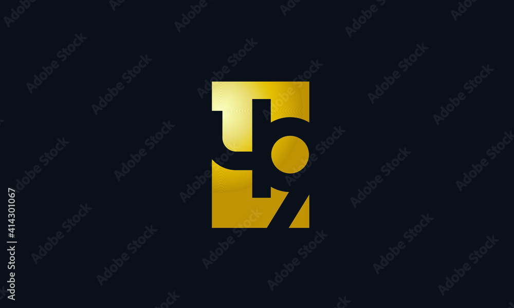Unique Modern Gold Box Number 49 Logo Unique Modern Gold Box Number 49 Logo