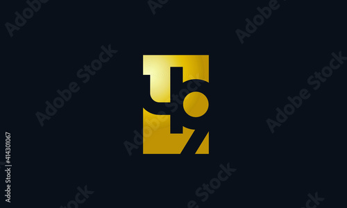 Unique Modern Gold Box Number 49 Logo