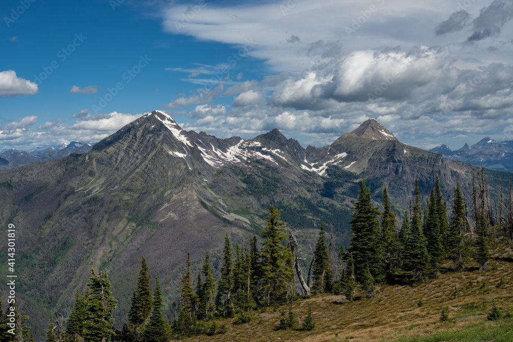 View from Mt Brown Lookout Tower in Glacier