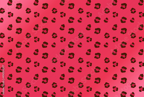 光沢のあるヒョウ柄