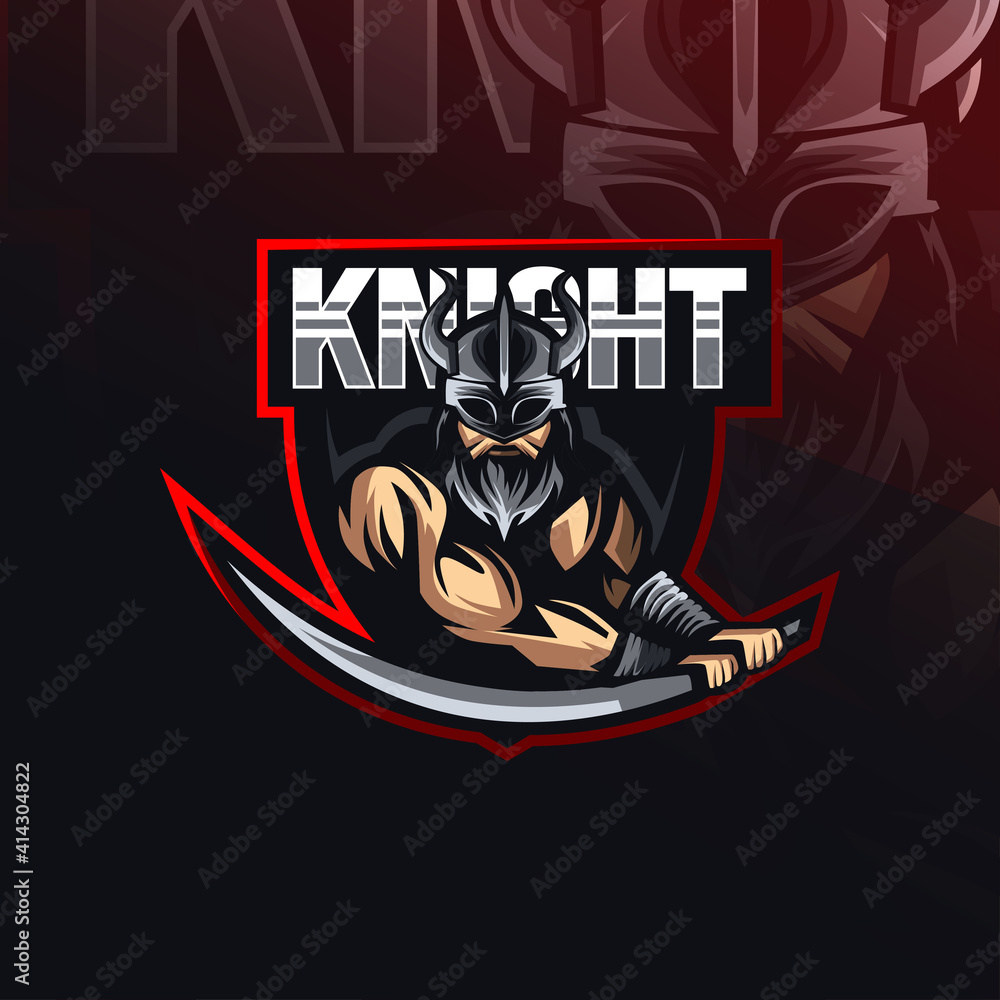 Knight mascot logo design