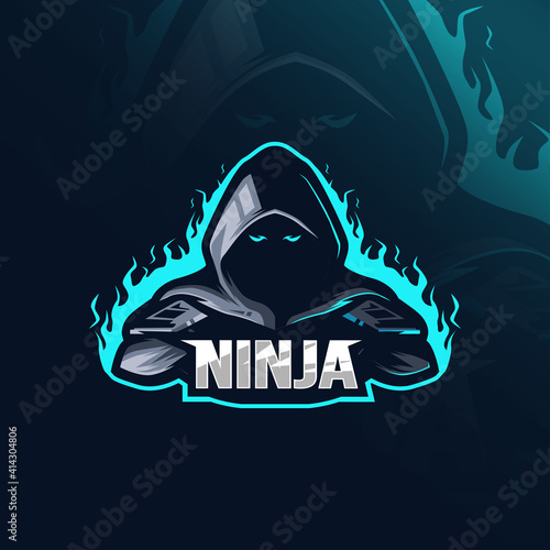 Ninja mascot logo design