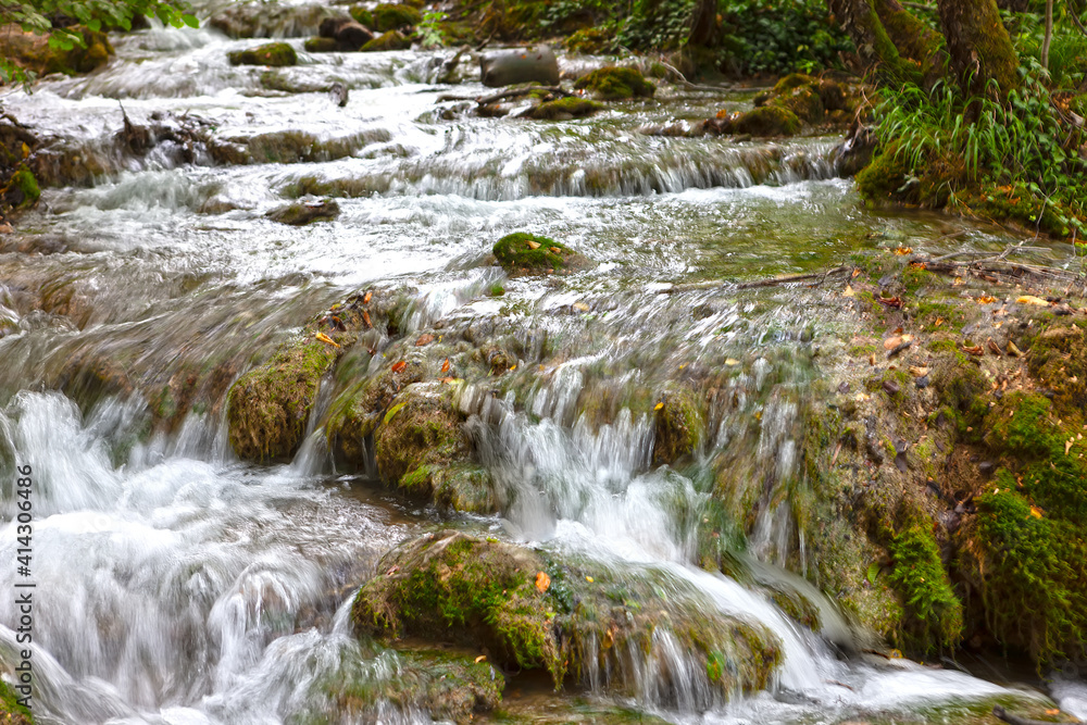 Waterfall at the Plitvice Lakes National Park in Croatia Waterfall at the Plitvice Lakes National Park in Croatia