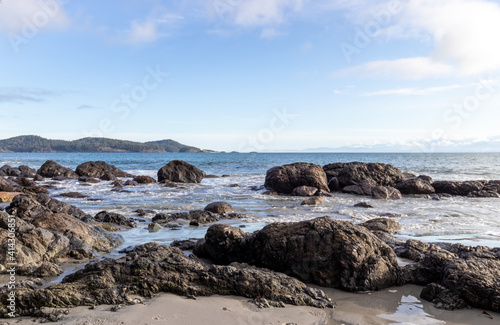 rocky coast of the Pacific ocean © Lynda