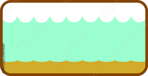 vector illustration of dirty water, polluted water, polluted water, muddy dirty water settles