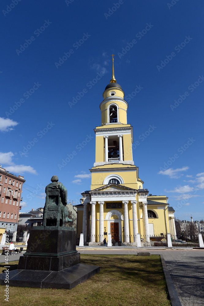 The Church of the ascension in the Watchmen Nikitsky gate on Bolshaya Nikitskaya street in Moscow The Church of the ascension in the Watchmen Nikitsky gate on Bolshaya Nikitskaya street in Moscow