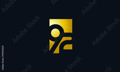 Unique Modern Gold Box Number 92 Logo
