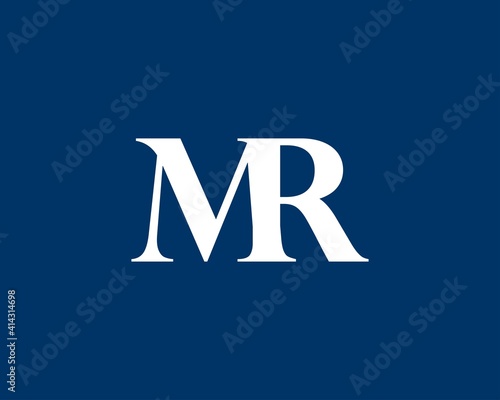 MR RM letter logo design vector template