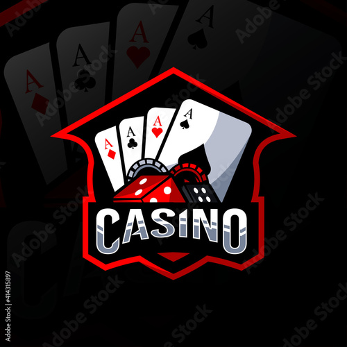 Casino mascot logo design