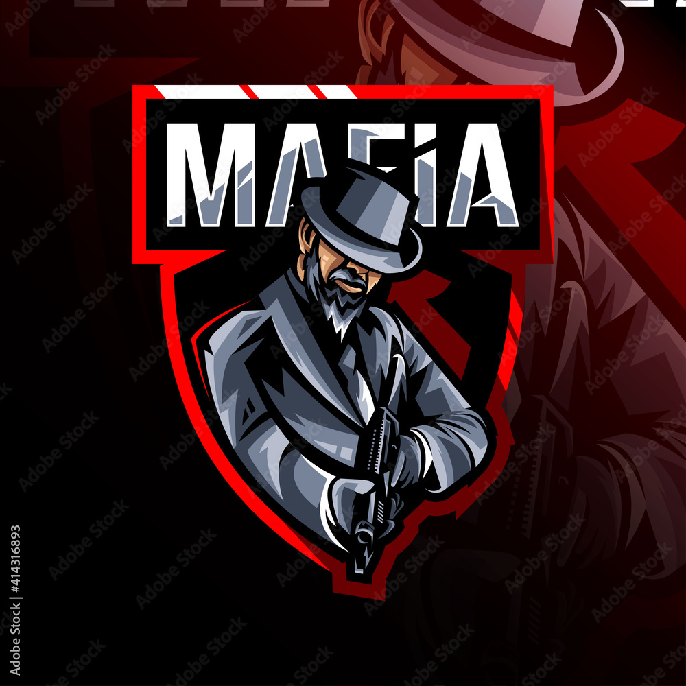 Mafia mascot logo esport design Mafia mascot logo esport design