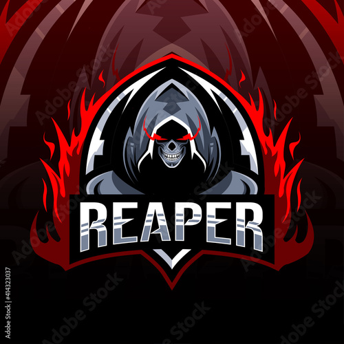 Reaper mascot logo template design