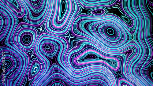 abstract background with neon waves.